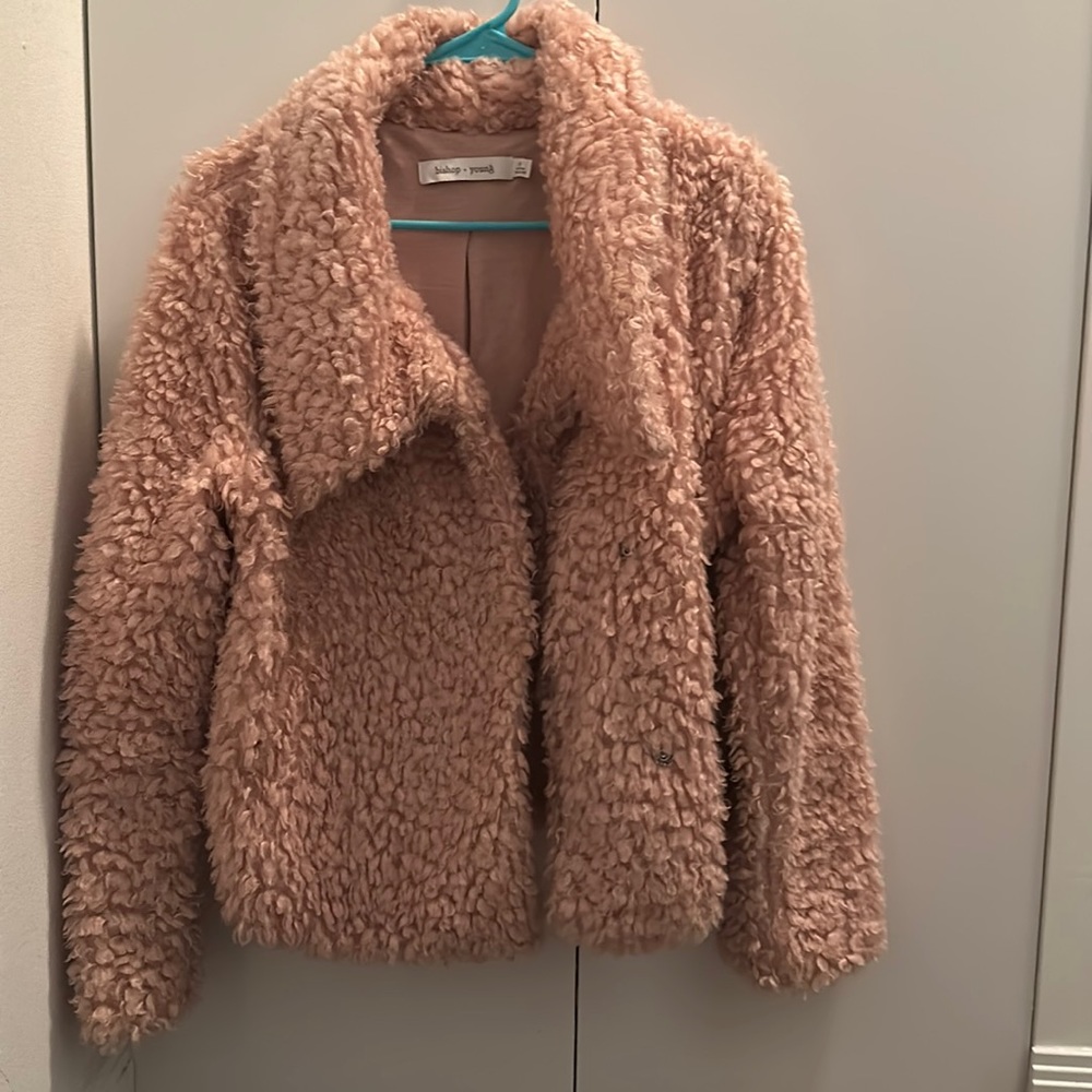 Bishop + Young Coat, Dusty Pink, Size M